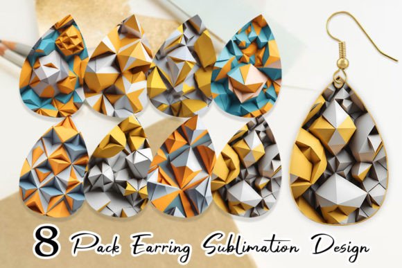 Download Earring 3D Geometric Shape - Geometric Collection