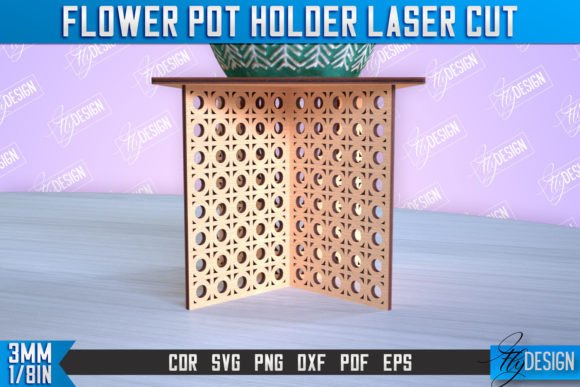 Download Flower Pot Holder Laser Cut | Home Decor - Flow Collection