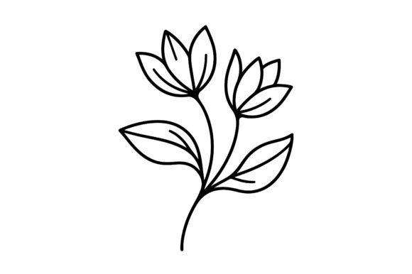 Download Line Art Flower Logo Design Icon Symbol - Flow Collection