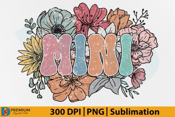 Download Retro Mini PNG,Mama Floral Flower Design - Flow Collection