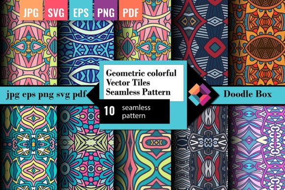 Download Geometric Colorful Festive Vector Tiles - Premium Resources