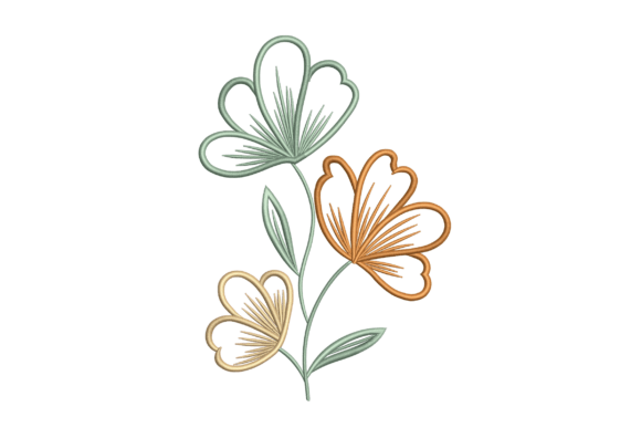Download Minimal Linework Wildflower Trio - Flow Collection