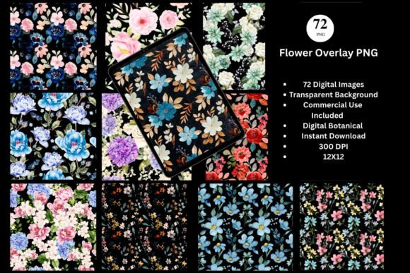 Download Flower Overlay Watercolor Wildflower PNG - Flow Collection