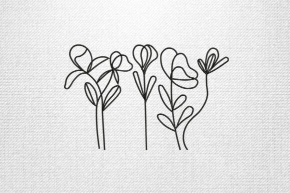 Download Minimal Line Flowers - Flow Collection