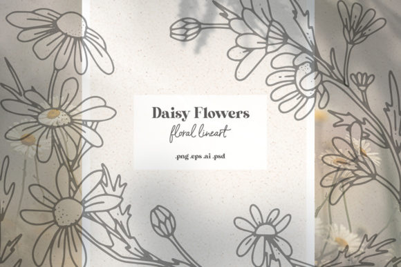Download Daisy Flowers Floral Line Art - Flow Collection