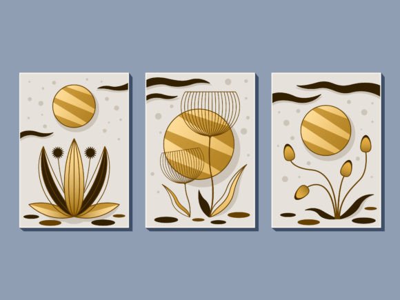 Download Flowers and Sun Abstract Minimal Art - Flow Collection