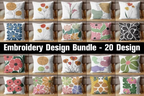 Download Flower Embroidery Design Bundle - Flow Collection